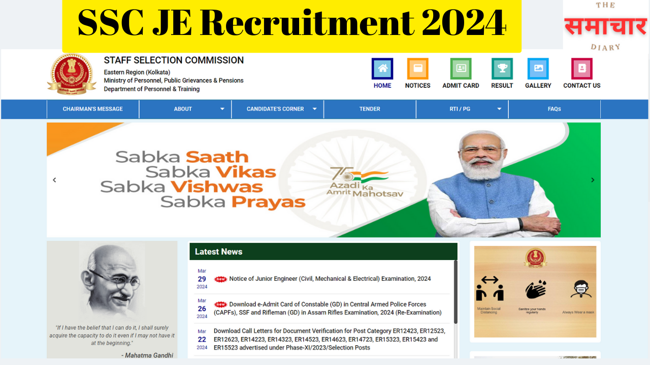 SSC JE Recruitment 2024